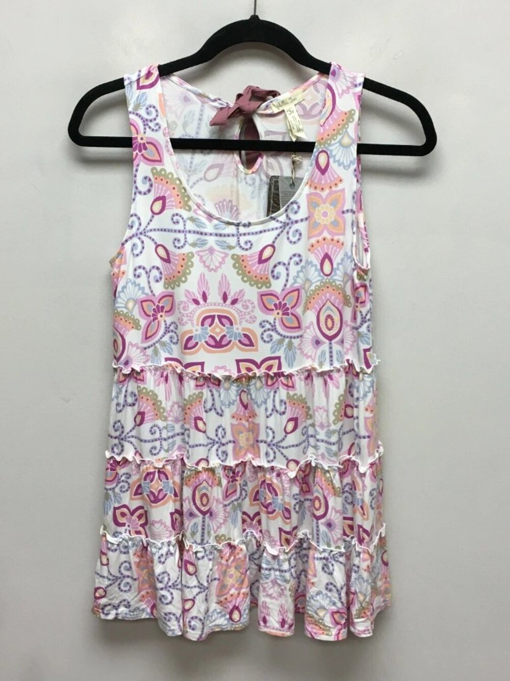 Matilda Jane Multicolor Floral Pattern Sleeveless Backless Layered Waist-cinchin